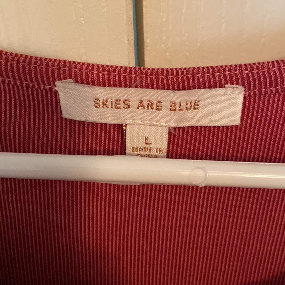 EUC Skies are Blue Dusty Pink Short Sleeve Tie Detail Dress - Picture 2 of 4